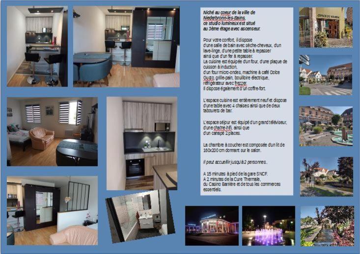 Charmant Studio Classe 3 Etoiles Au Coeur De Niederbronn-Les-Bains Ngoại thất bức ảnh
